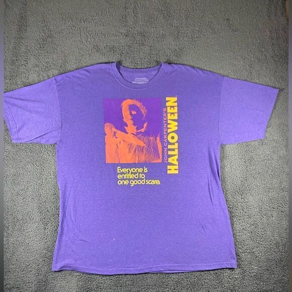 Michael Myers Halloween T-Shirt Mens 2XL Everyone Is Entitled To One Good Scare - Picture 1 of 8